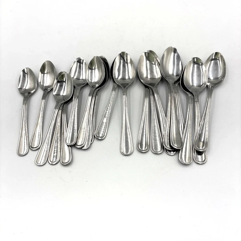 20 Pieces Tea Spoons Tablespoons Mix Lot Stainless Steel Spoons